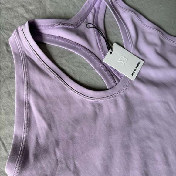 BETTER BODIES CORE CROP T-BACK COOL PURPLE SIZE LARGE - Picture 8 of 14